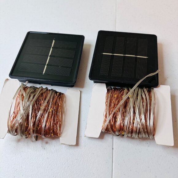 Solar String Lights Outdoor 2-Pack 80FT 200 LED Warm White Outdoor Lights - Picture 3 of 11